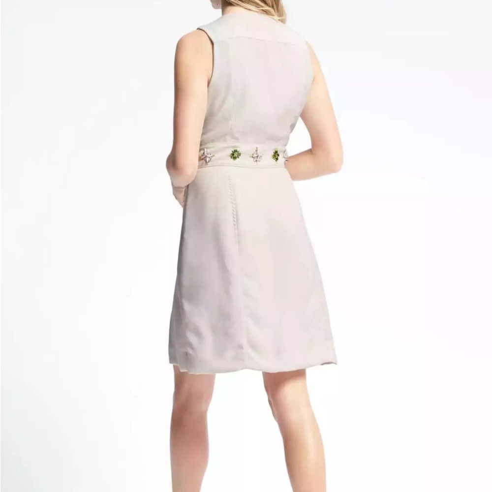 NWD Banana Republic Embellished Fit & Flare Mid Dress 2 Petite READ DESCRIPTION - Picture 3 of 13